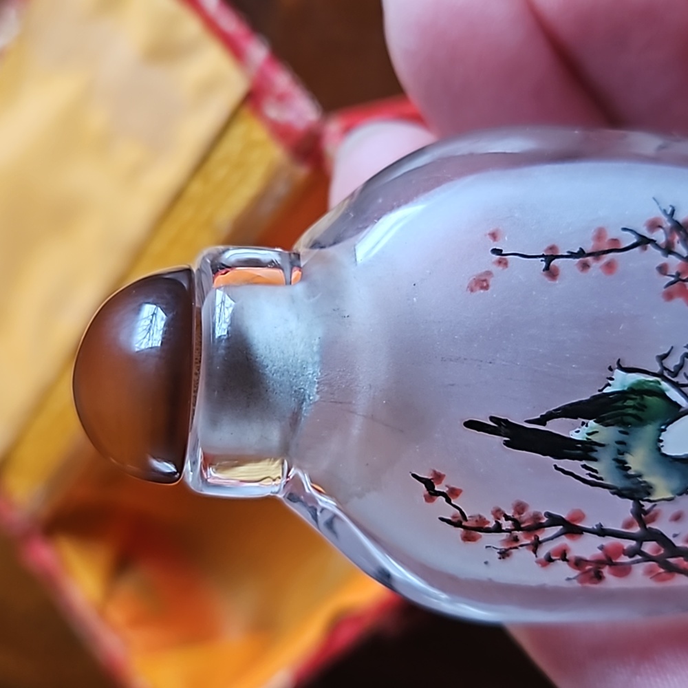 Antique Reverse Painted Snuff Bottle - Picture 4 of 7